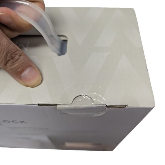 Mahli Himalayan Salt Base Wood Design LED Digital USB Power Sunrise Alarm Clock - Picture 3 of 5